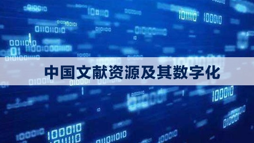 中国文献资源及其数字化